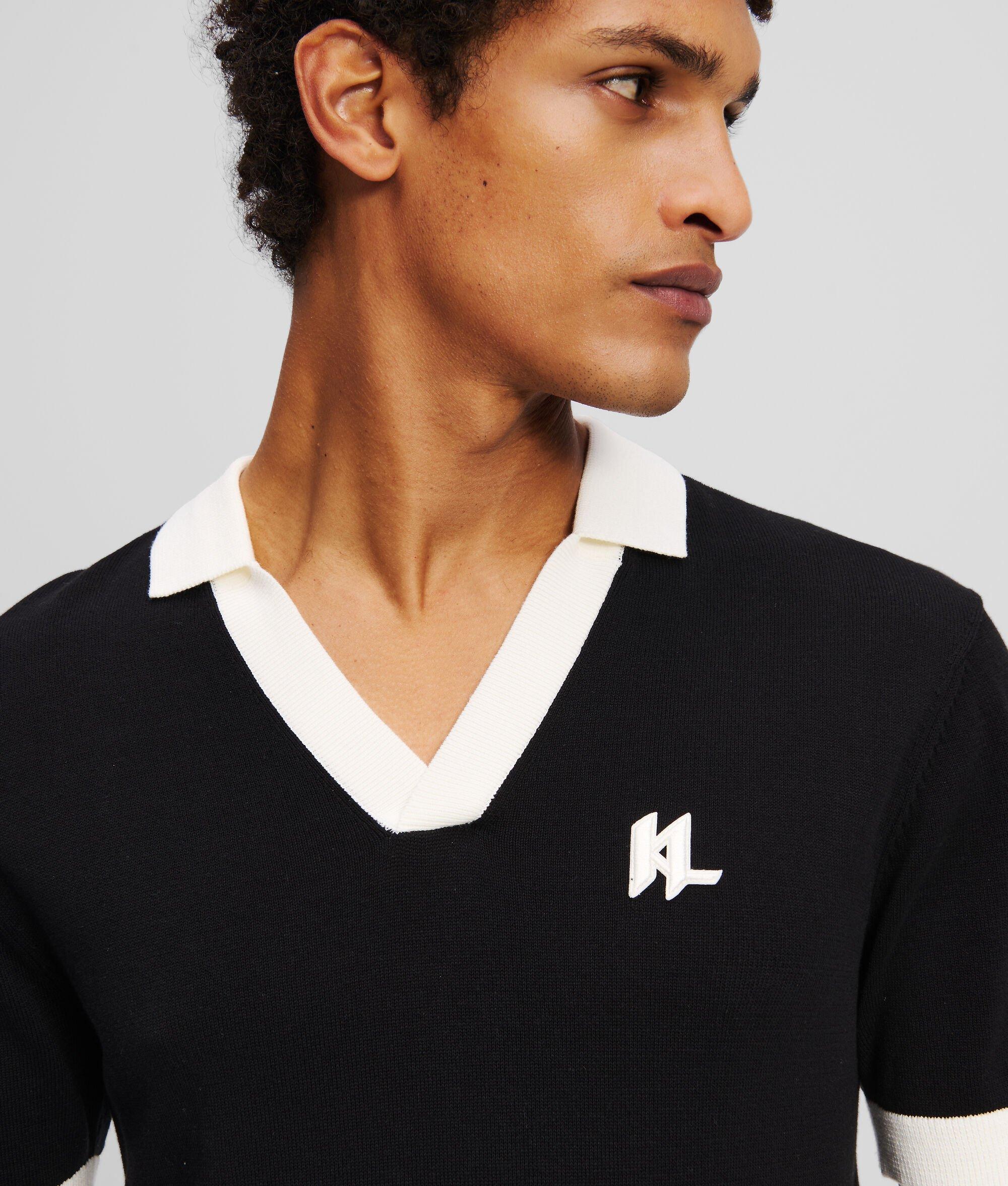 MONOGRAM KNITTED POLO SHIRT Product Image