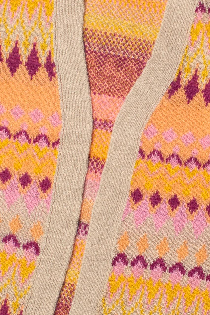 Diamond Pattern Open Cardigan Product Image