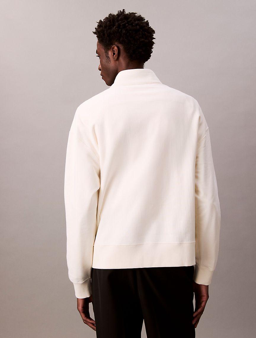 Embroidered Logo French Terry Quarter Zip Sweatshirt Product Image