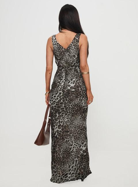 Nellie Maxi Dress Leopard Product Image