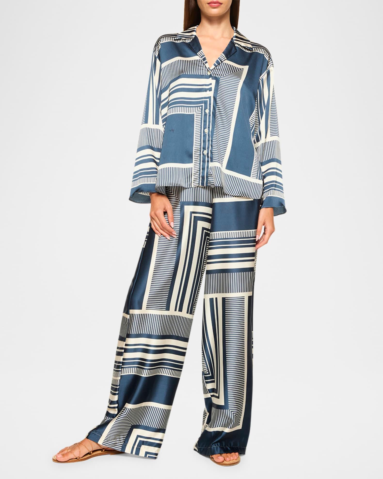 Reshma Satin Wide-Leg Pants Product Image