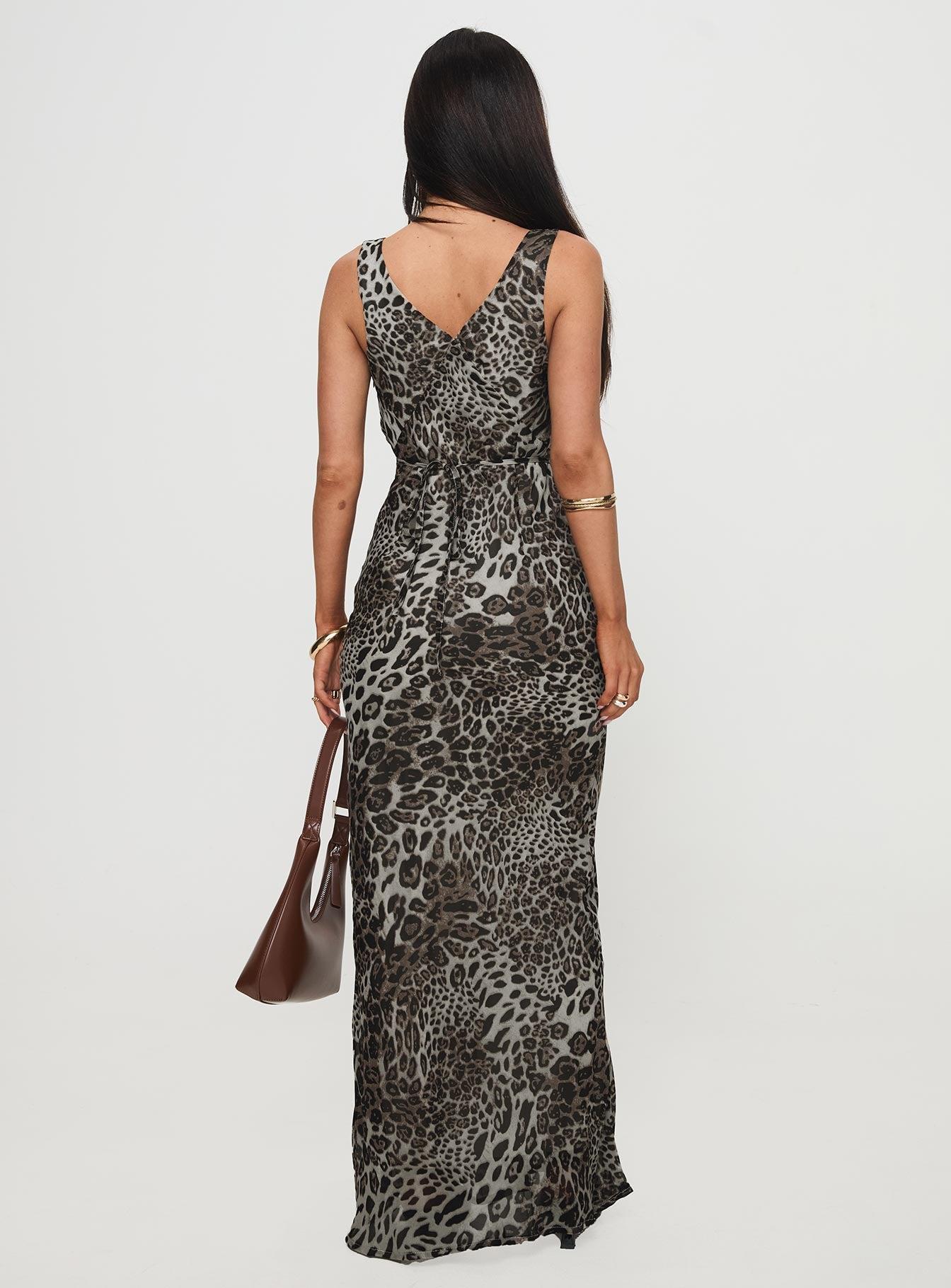 Nellie Maxi Dress Leopard Product Image