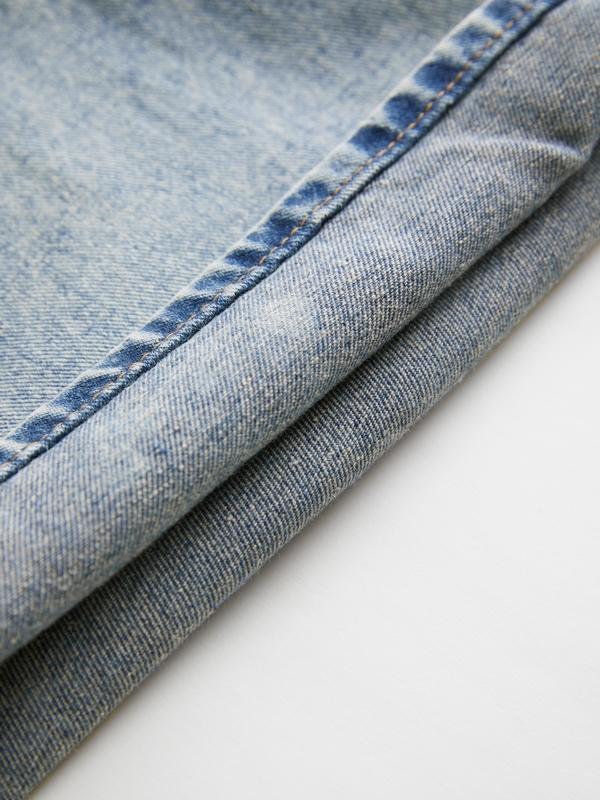 Men's Washed Multi Pocket Cargo Jeans Product Image