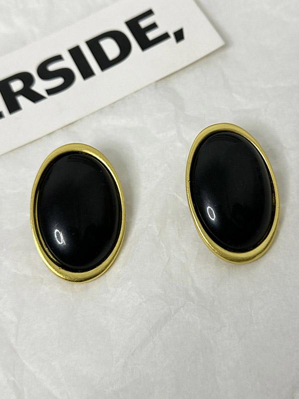 Geometric Split-Joint Earrings Accessories Product Image