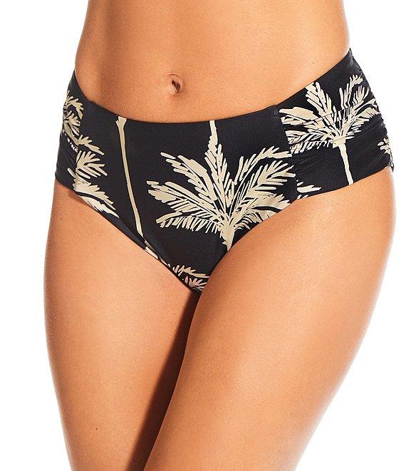 Gibson & Latimer West Palms Side Shirred Mid Rise Swim Bottom Product Image