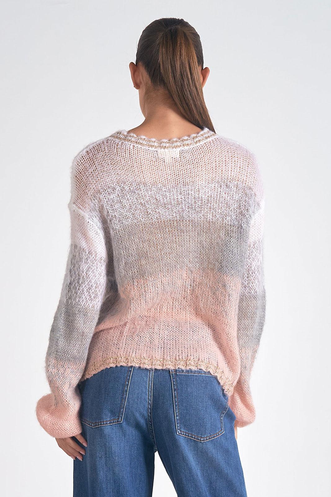 Loose Crewneck Knit Sweater Product Image