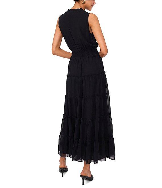 1. STATE V-Neckline Sleeveless Gauze Maxi Dress Product Image