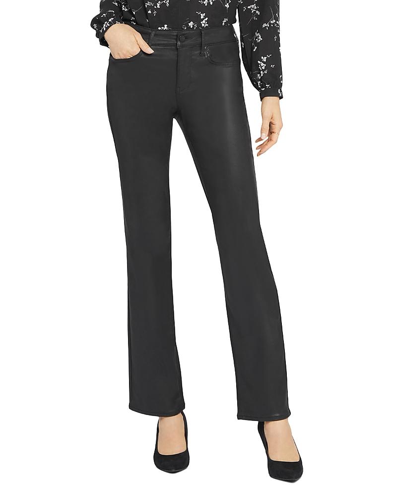 Nydj Marilyn Coated High Rise Straight Jeans Product Image