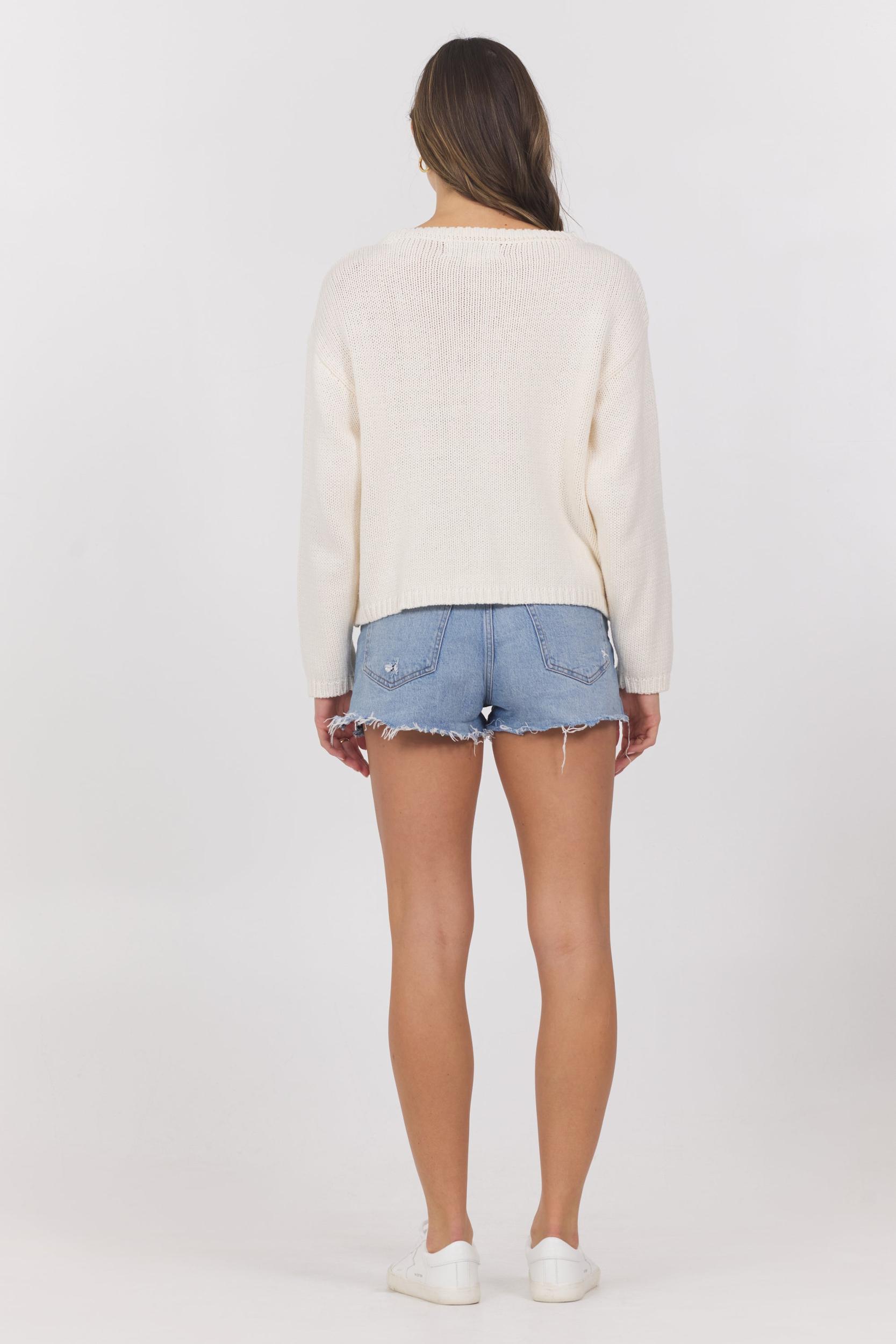 Jacquard Crew Knit Sweater Product Image