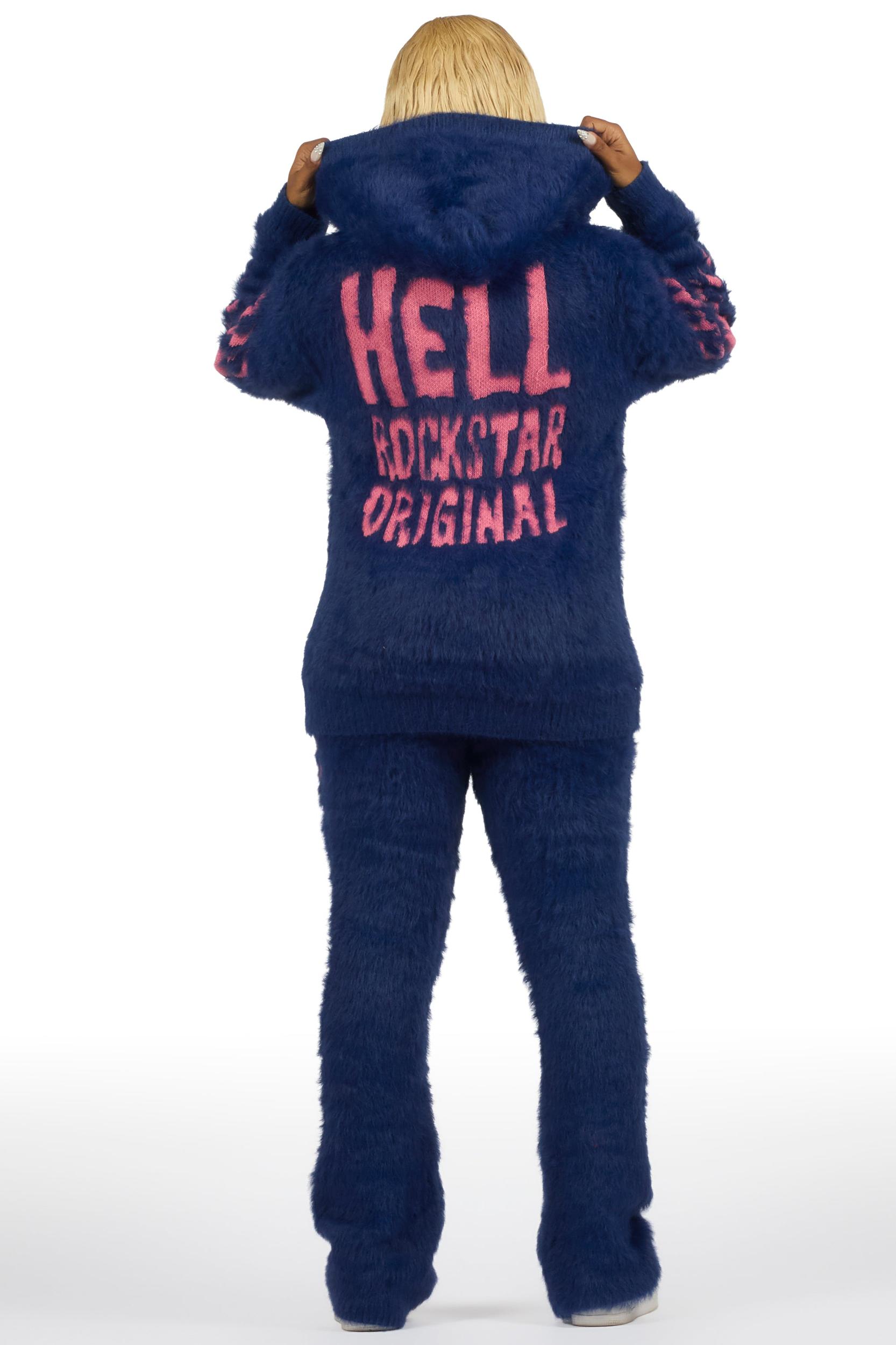 Sheriece Navy Super Stacked Trackset Female Product Image