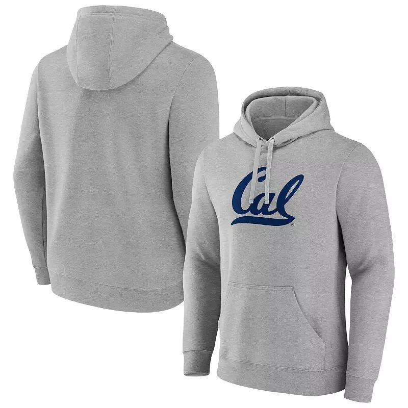 Men's Fanatics Heather Gray Cal Bears Primary Logo Pullover Hoodie, Size: XL, Grey Product Image