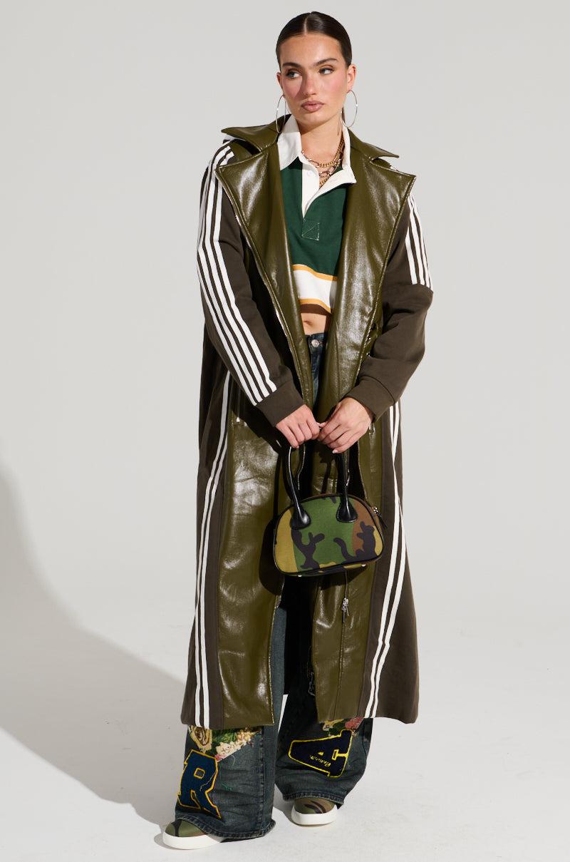 HADLEY MIXED MEDIA TRENCH Product Image