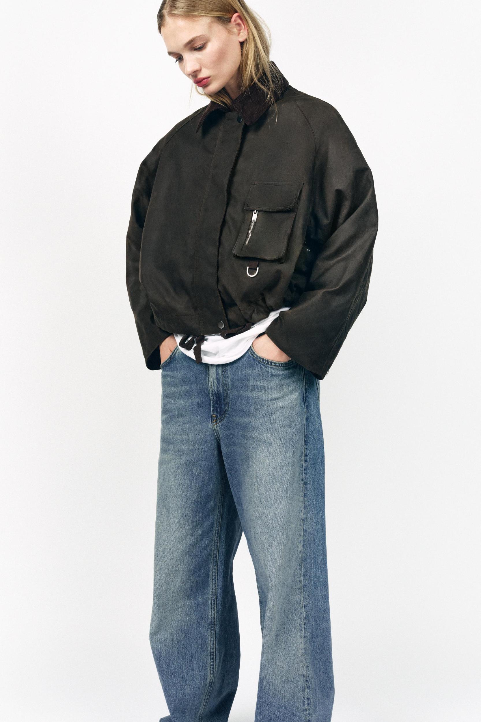 CORDUROY COLLAR WAXED JACKET ZW COLLECTION Product Image