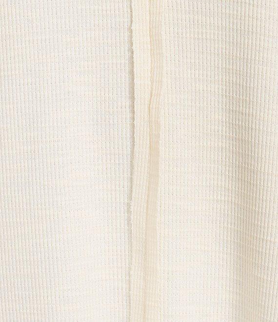 Westbound Knit Solid 3/4 Bell Sleeve V-Neck Top Product Image