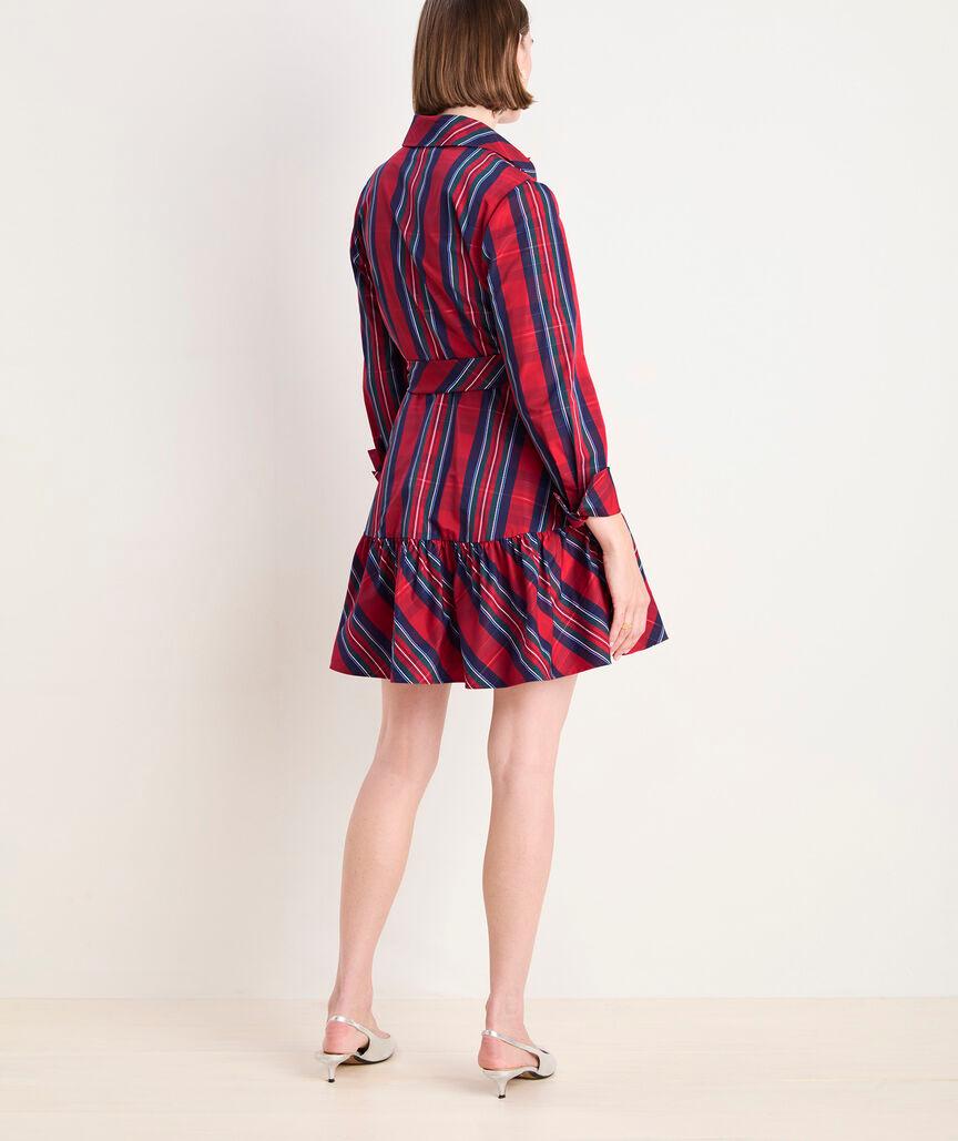 Taffeta Tie-Waist Shirtdress Product Image