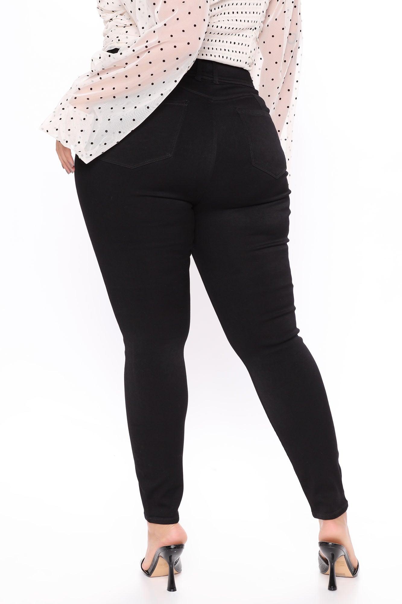 Snatch Me Tight Booty Lifter Skinny Jeans - Black Product Image