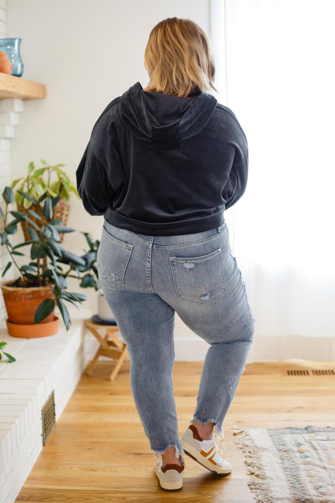 Velvet Icon Hoodie In Grey Blue (Online Exclusive) Product Image