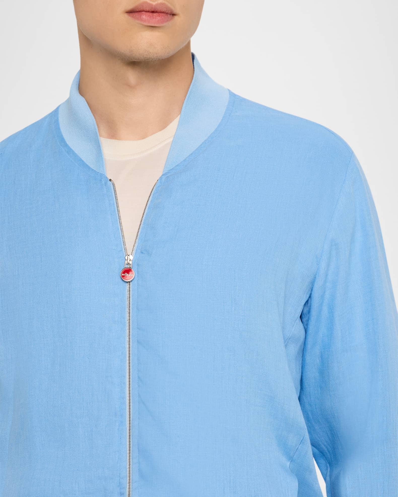 Men's Linen Full-Zip Blouson Product Image