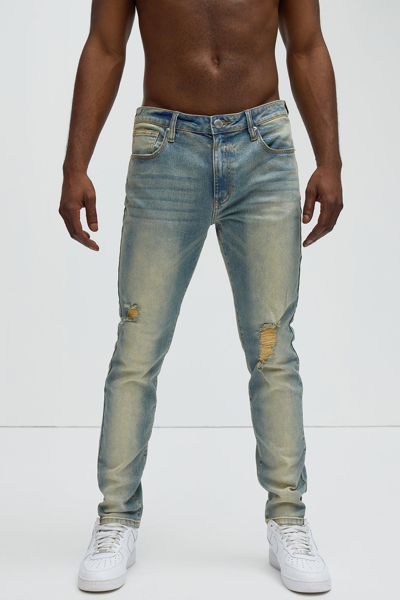 Take No L's Skinny Jean - Vintage Blue Wash Product Image