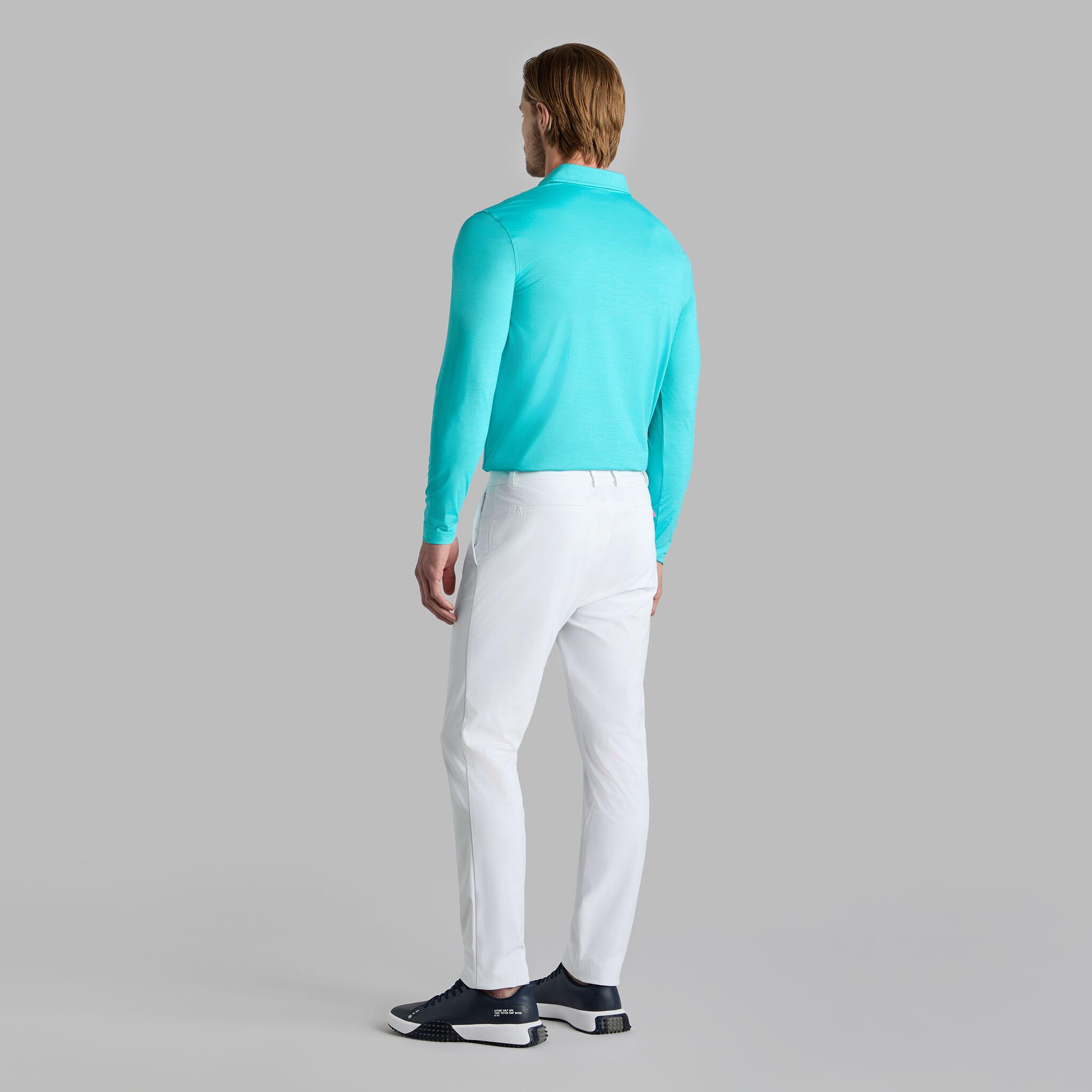 MÉLANGE ICE NYLON LONG SLEEVE POLO Product Image