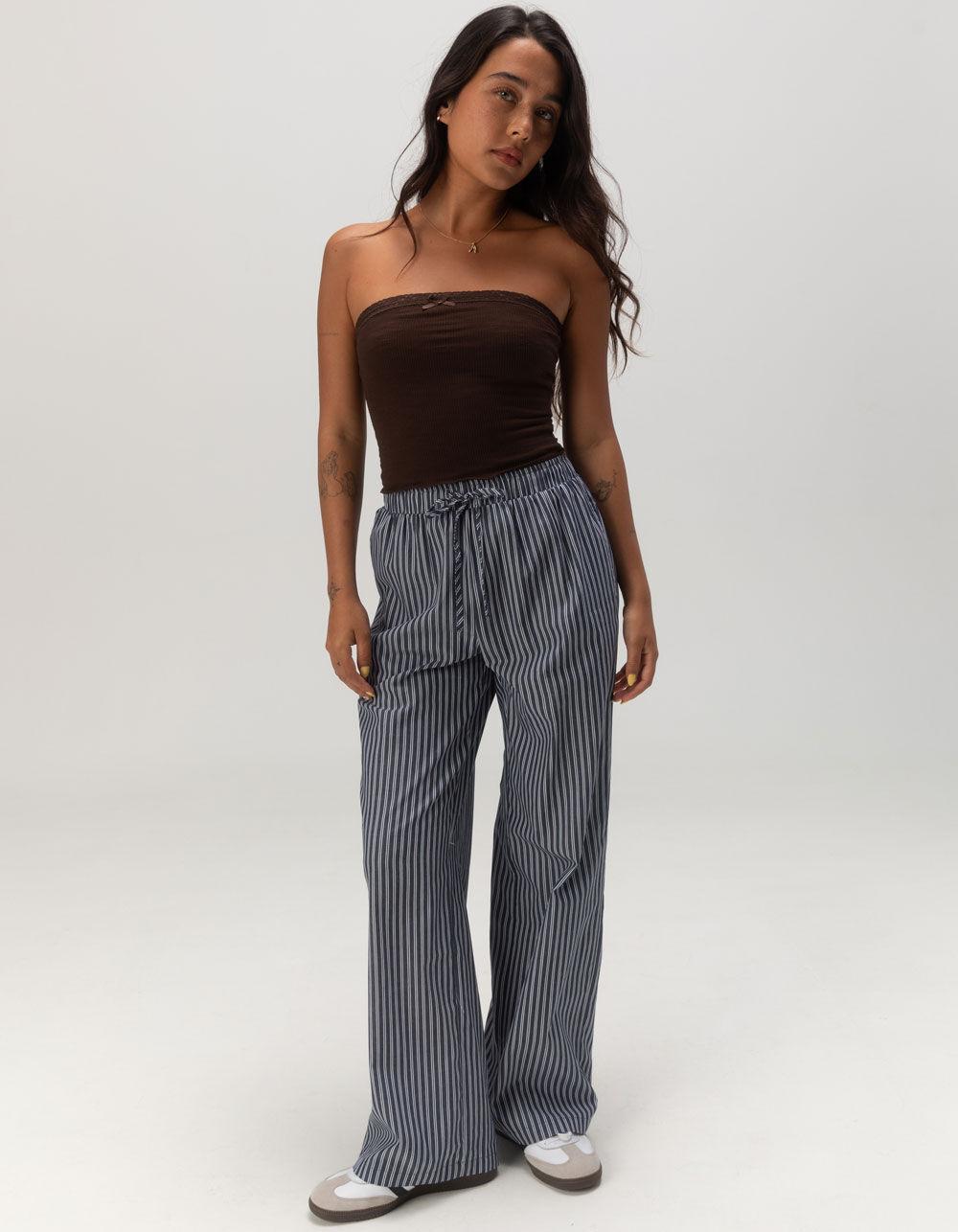 RSQ Womens Lace Trim Tube Top - BROWN Product Image