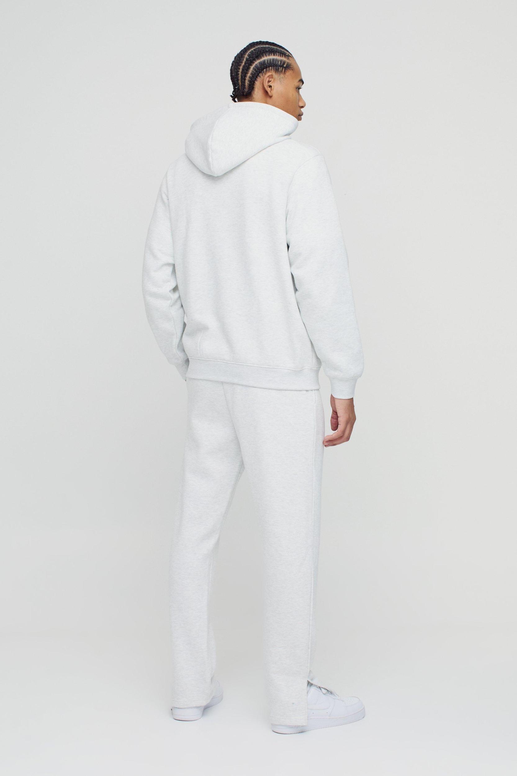 330GSM Regular Fit Split Hem Sweatpants | boohooMAN USA Product Image