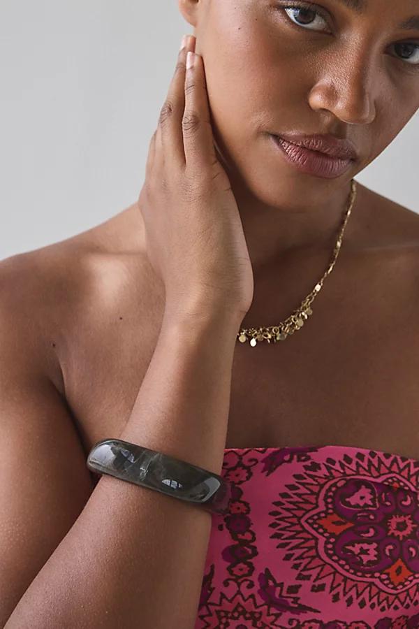 Resin Chunky Bangle Bracelet Womens at Urban Outfitters Product Image