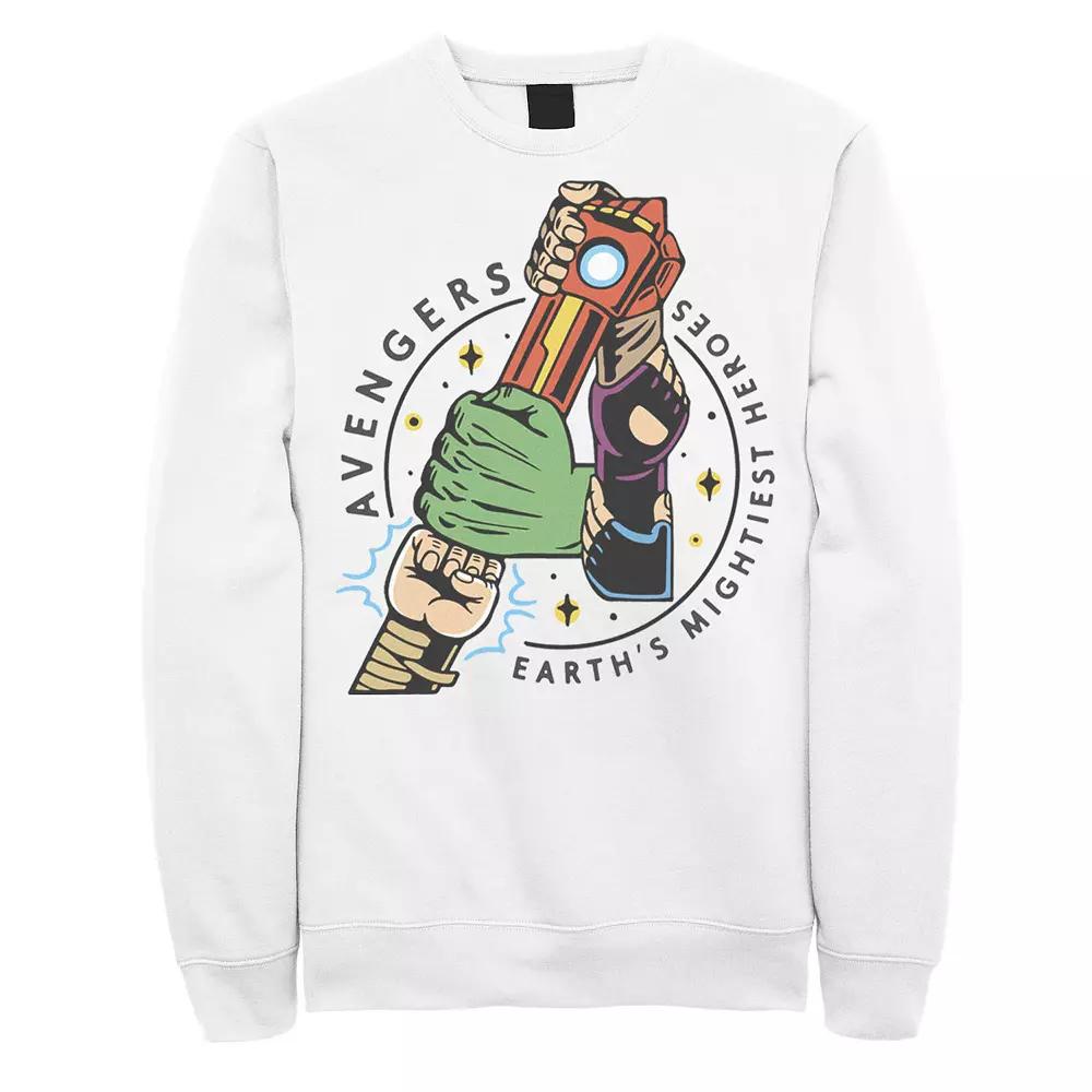 Men's Marvel Avengers Lock Arms Chest Logo Sweatshirt,  Product Image