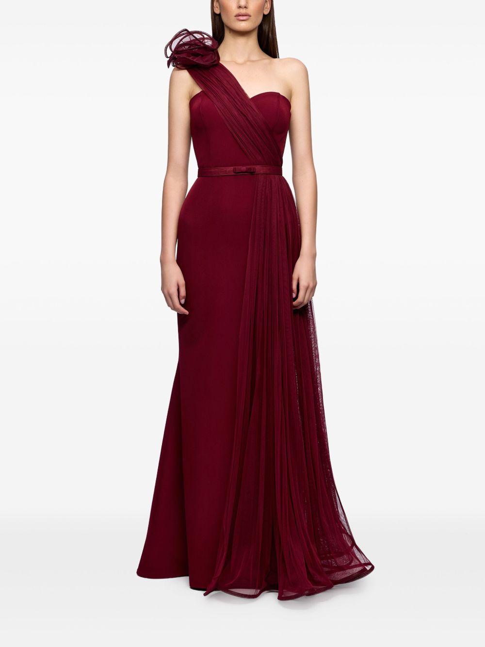 rose-embellished maxi dress Product Image