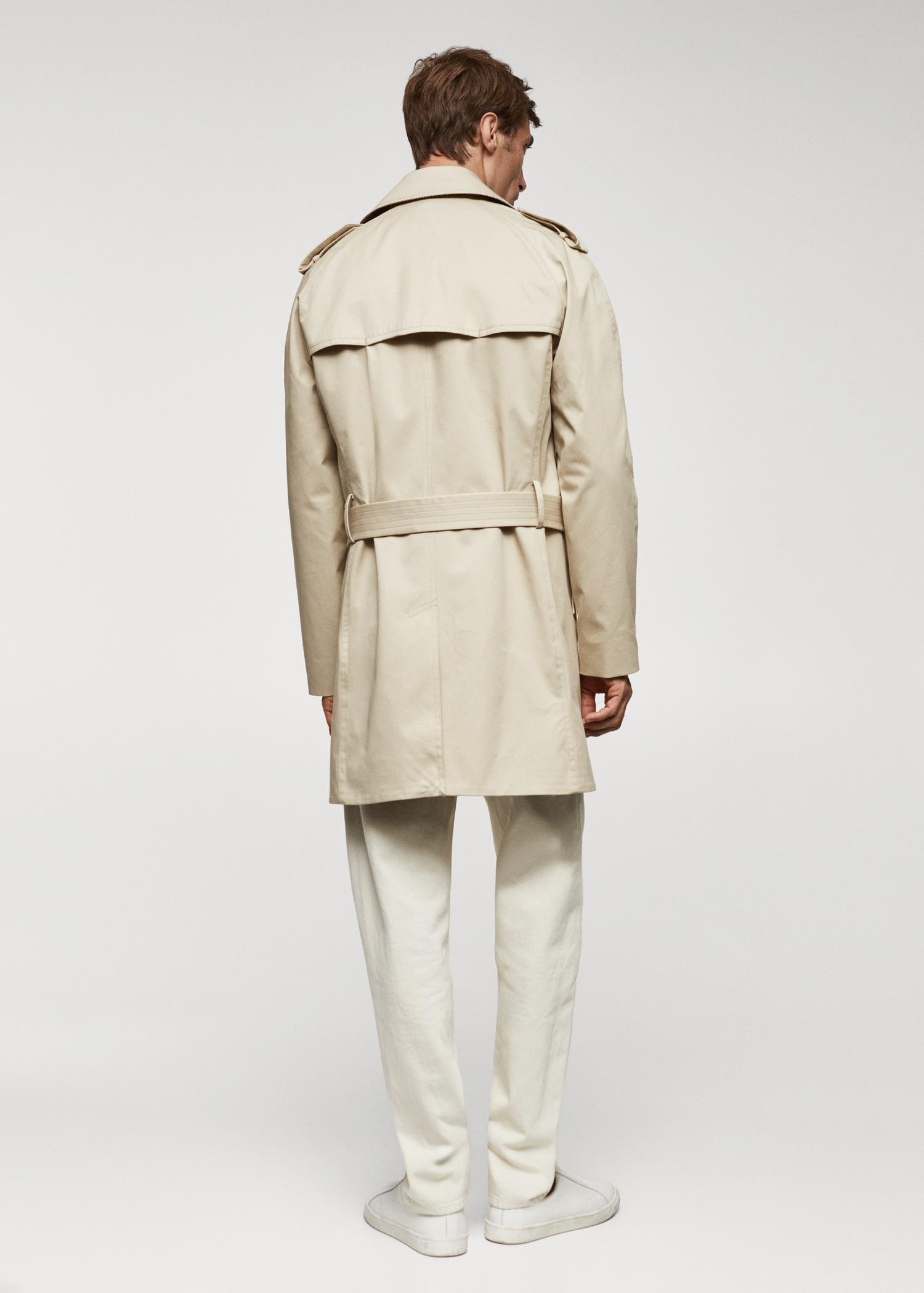 Classic water-repellent trench coat - Men | MANGO USA Product Image