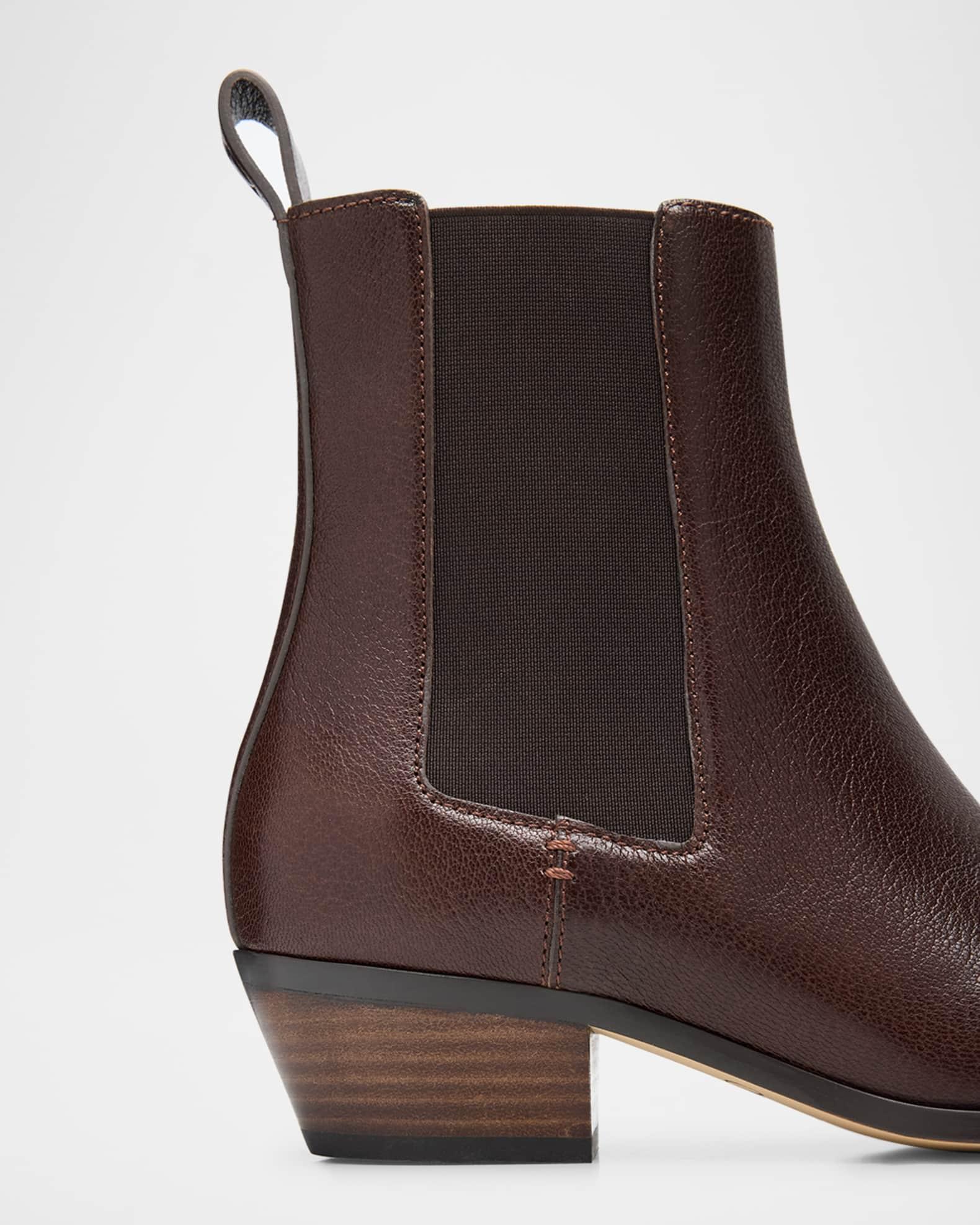 Ella Leather Chelsea Booties Product Image