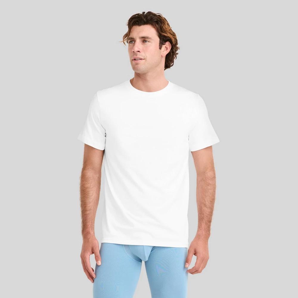 Jockey Generation™ Men's 100% Cotton Crew Neck 3pk Undershirt - White XL: Tagless, Moisture Wicking, Knit Fabric Product Image