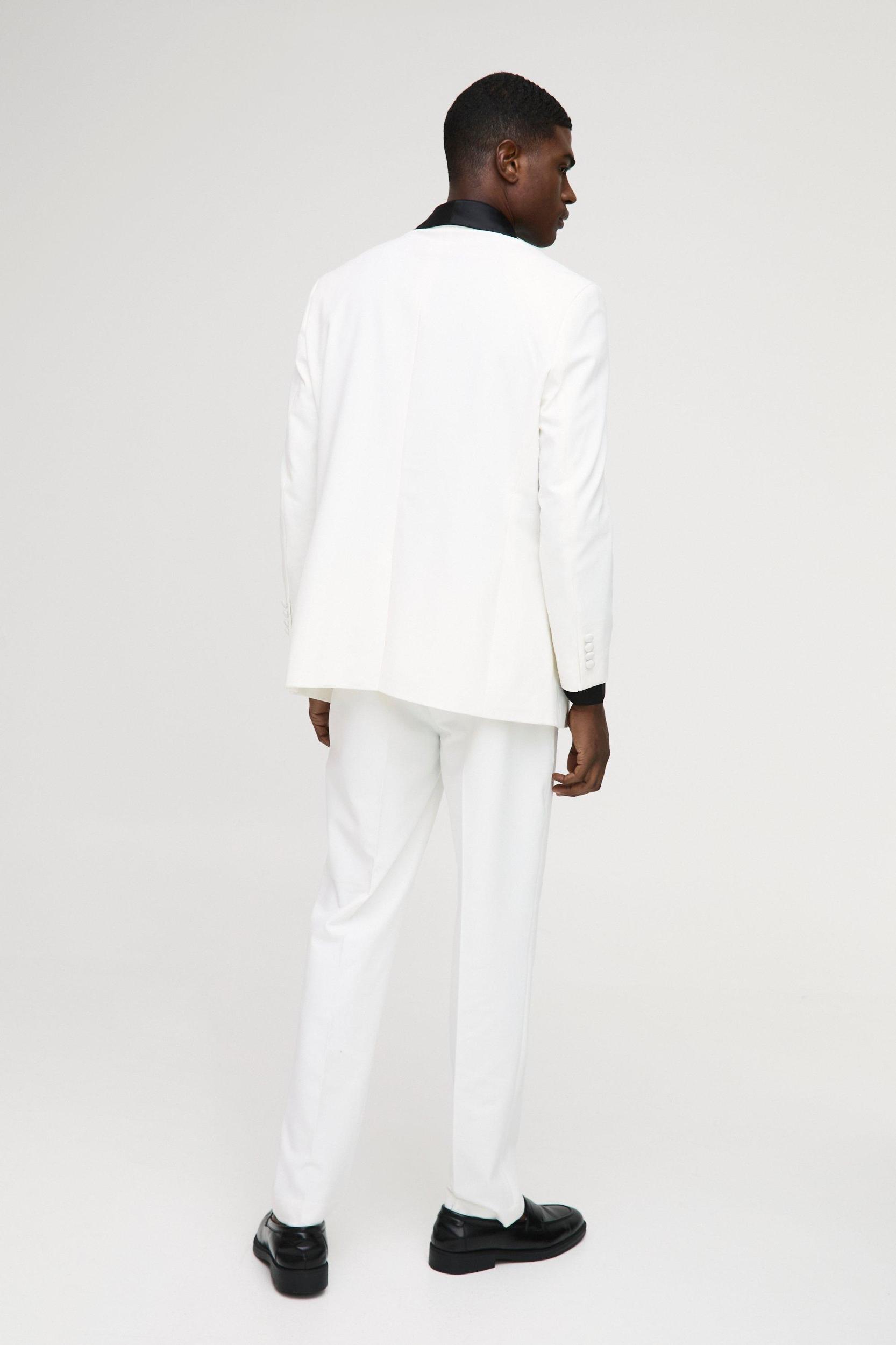 Straight Fit Shawl Collar Blazer | boohooMAN USA Product Image