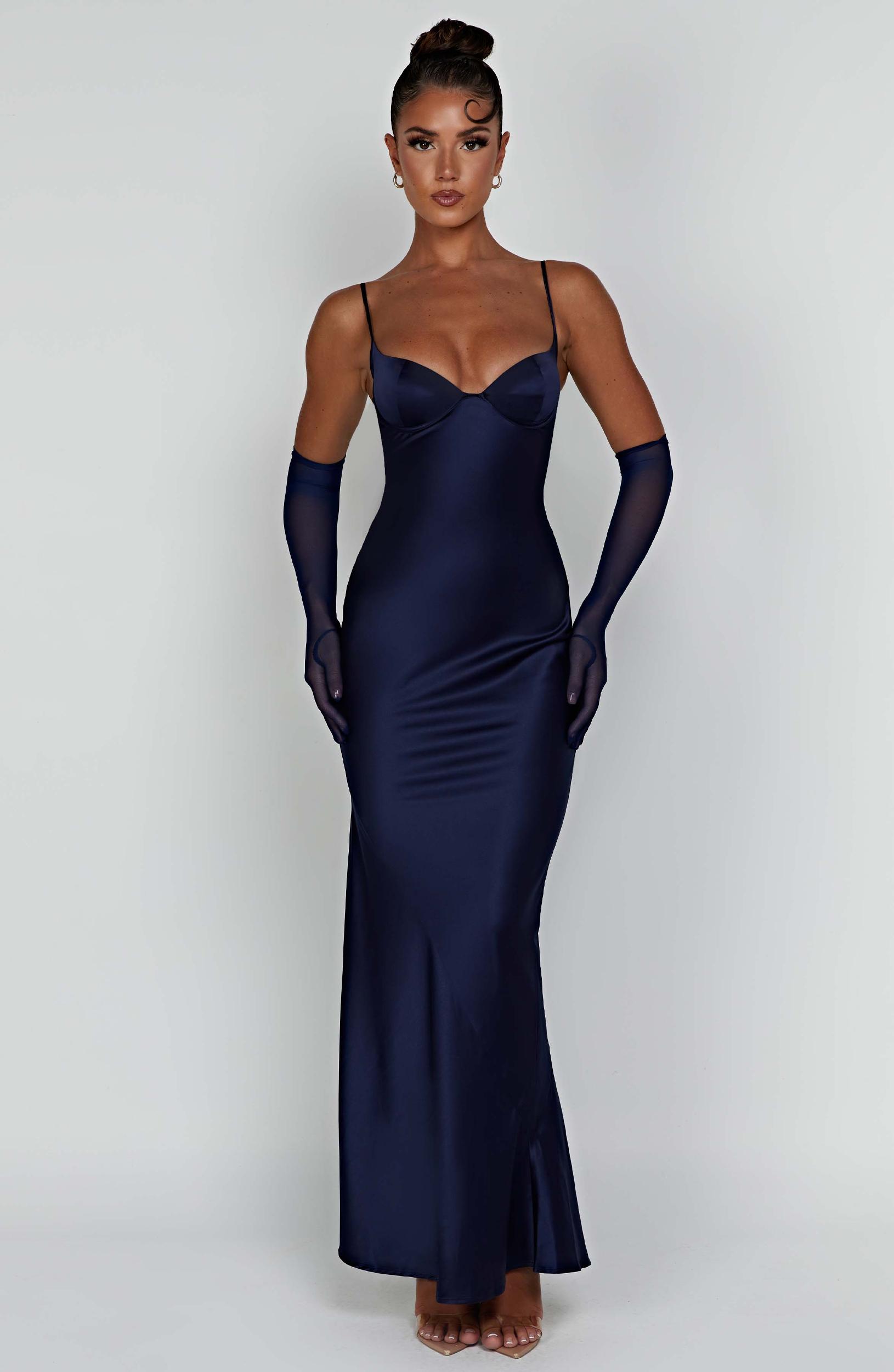 Athena Maxi Dress - Navy Product Image