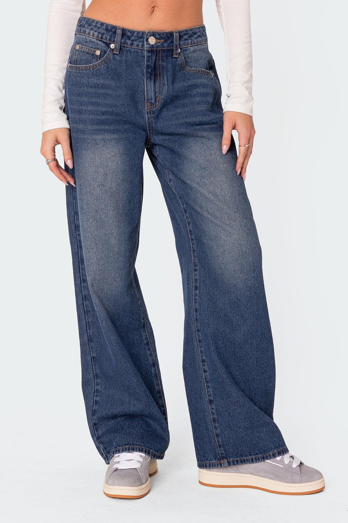 Karie Mid Rise Baggy Jeans Product Image