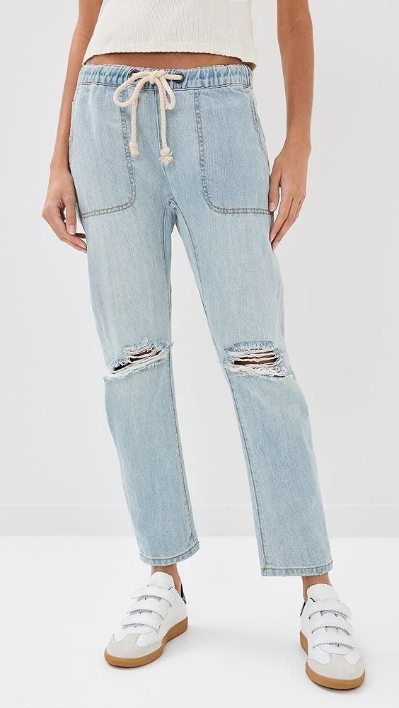 One Teaspoon Shabbies Drawstring Boyfriend Jeans | Shopbop Product Image