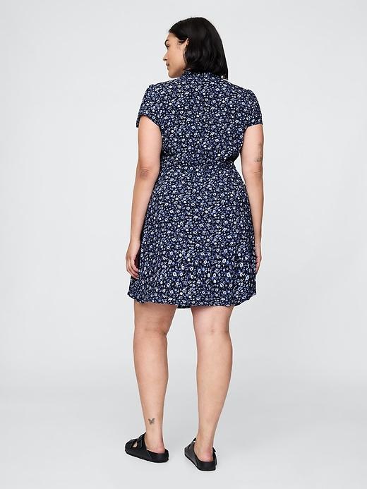 Crepe Floral Mini Dress Product Image