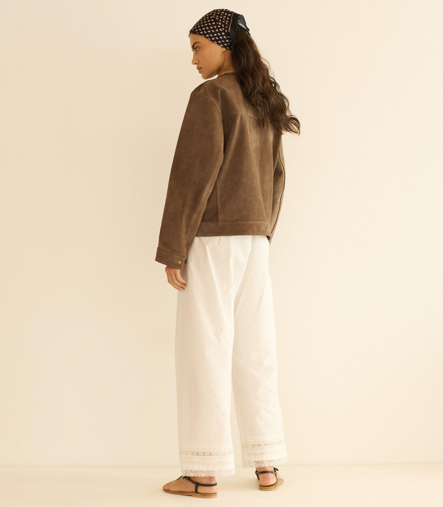 CARSON SUEDE JACKET -- SABLE Product Image