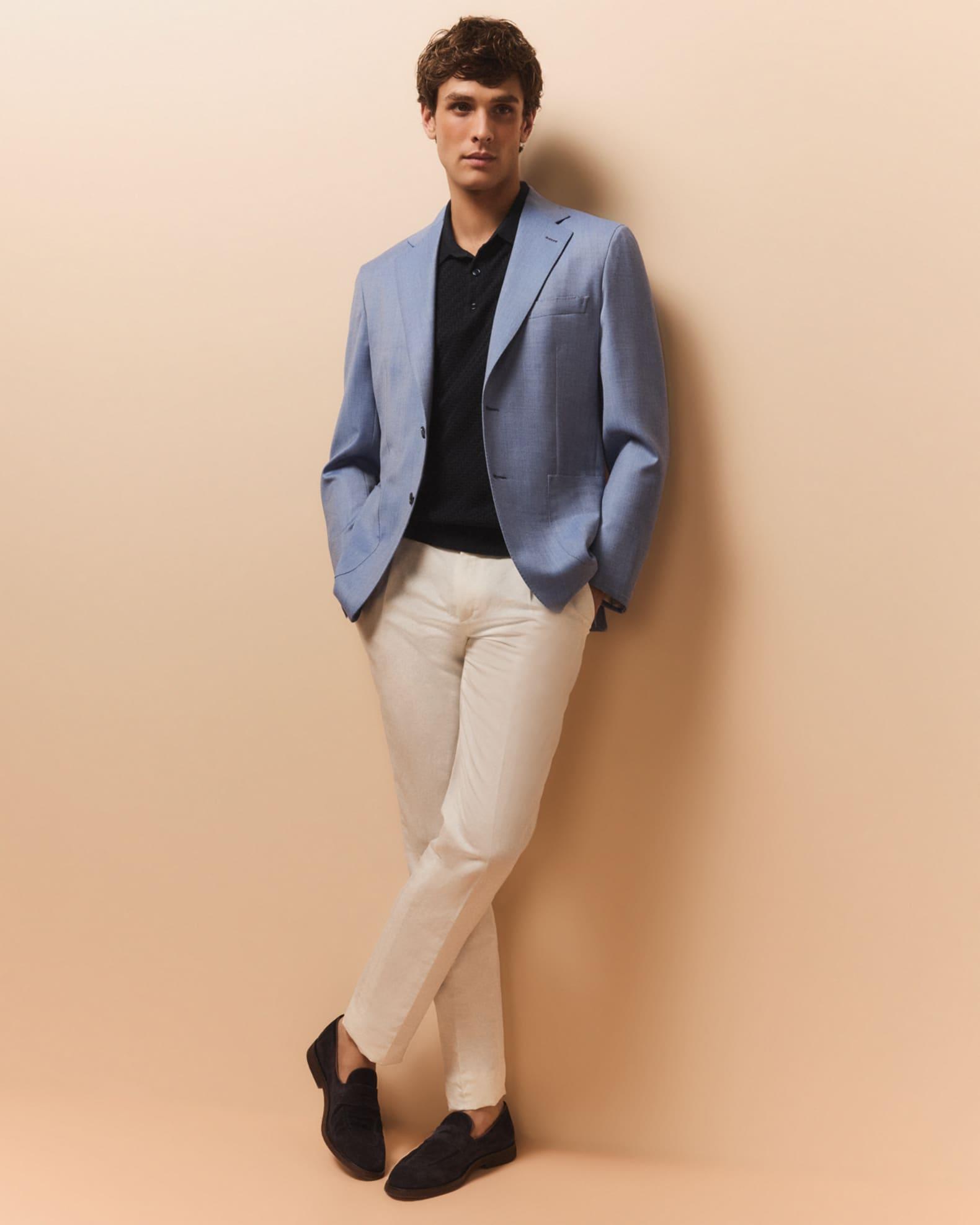 Men's Wool-Silk Blazer Product Image