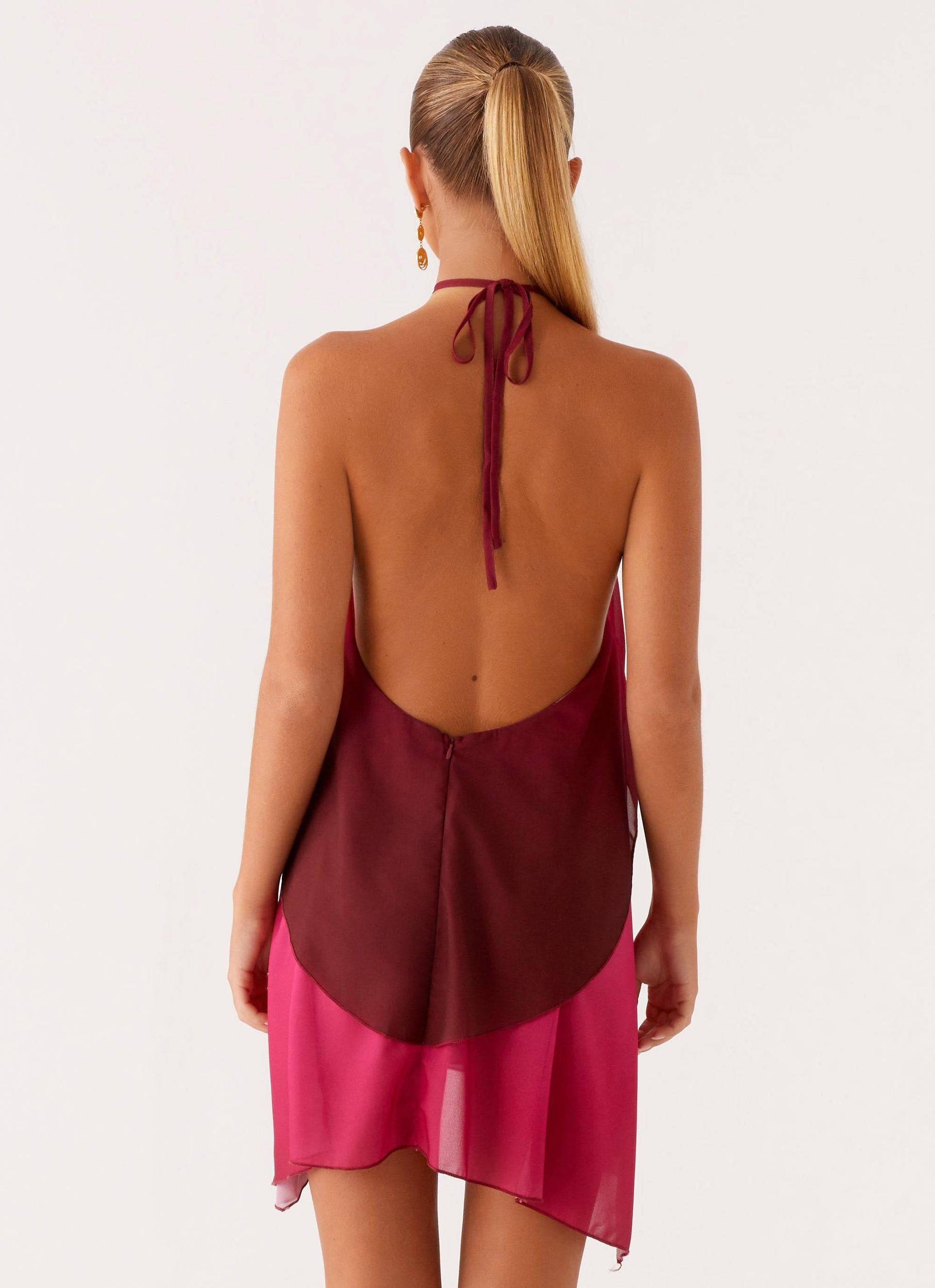Twin Flame Mini Dress - Fuchsia Gradient Product Image