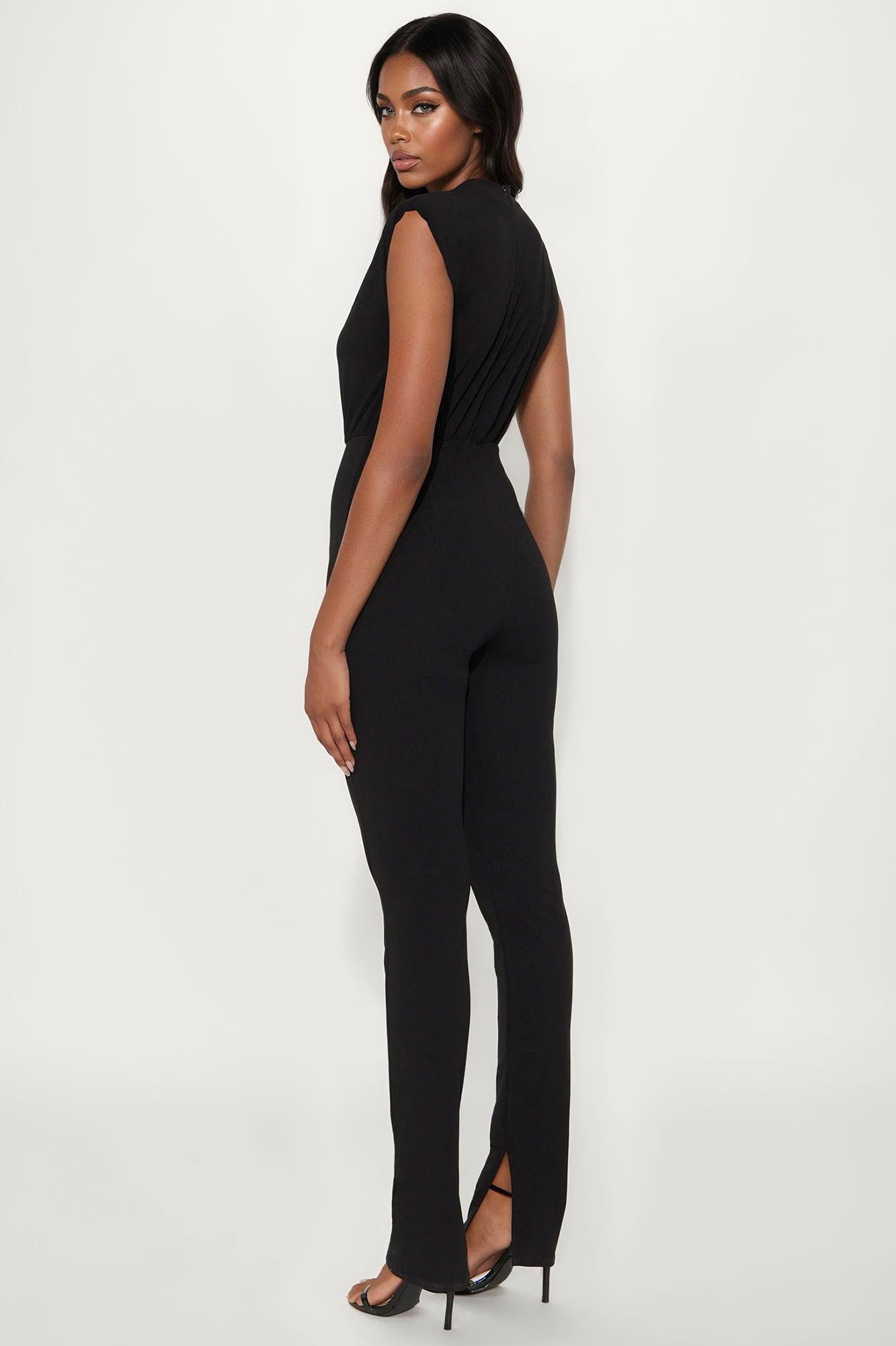 Gemma Sleeveless Jumpsuit - Black Female Product Image