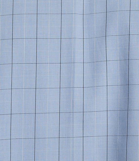 Daniel Cremieux Signature Label Short Sleeve Button Down Poplin Windowpane Woven Shirt Product Image