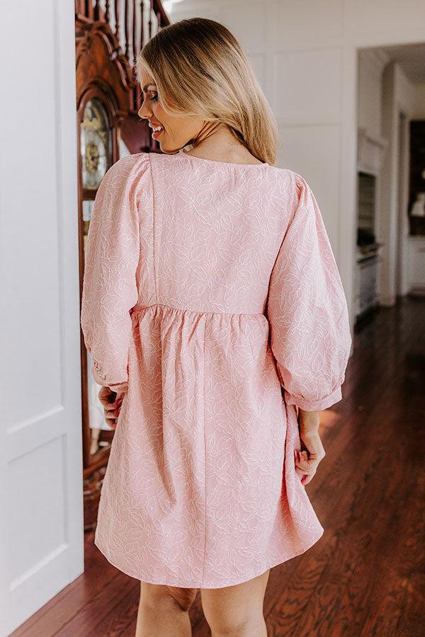 Sweet Magnolia Jacquard Mini Dress Product Image