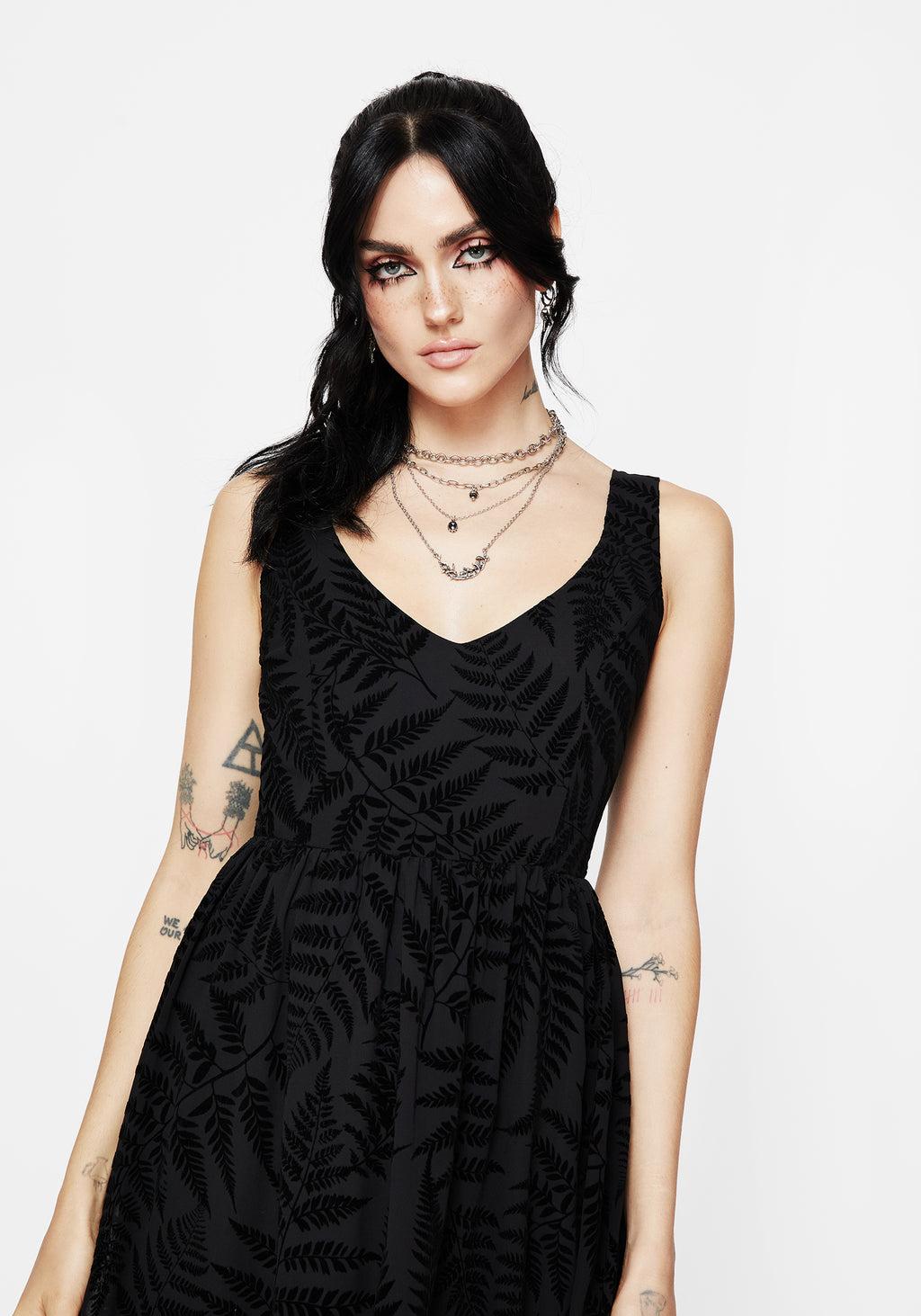 Lunafern Cami Fern Printed Midaxi Dress Product Image