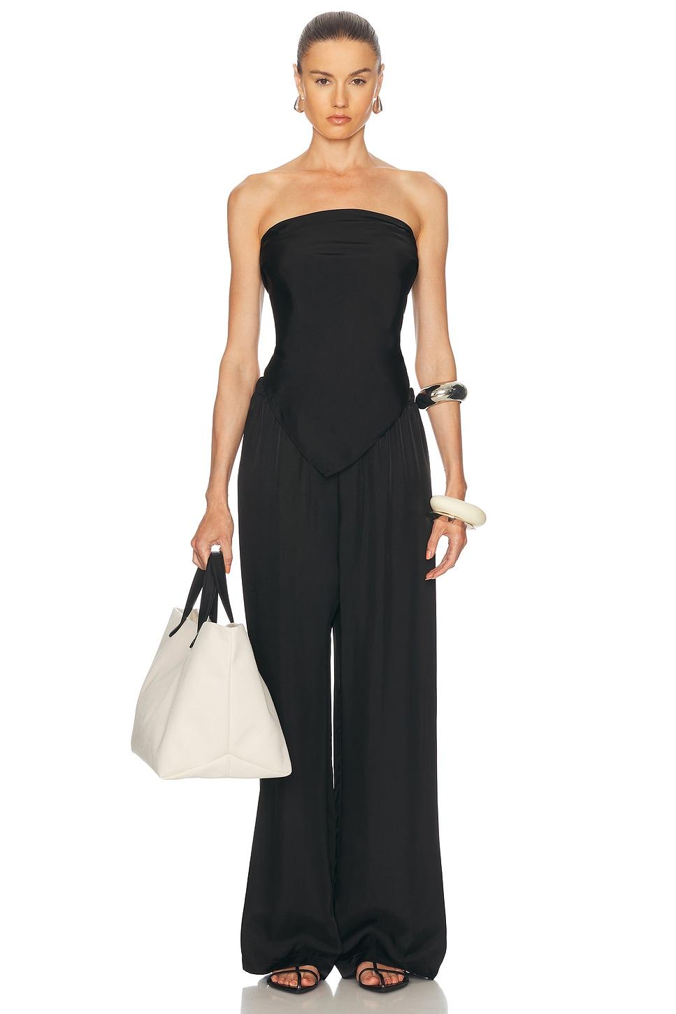 Fluid Twill Scarf Top Product Image