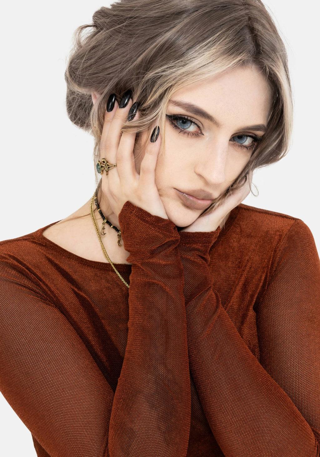 Soulthorn Long Sleeve Mesh Top Product Image