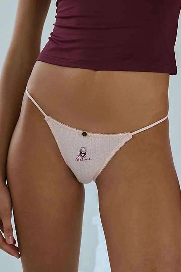 Out From Under Perfect Pointelle Thong Womens at Urban Outfitters Product Image