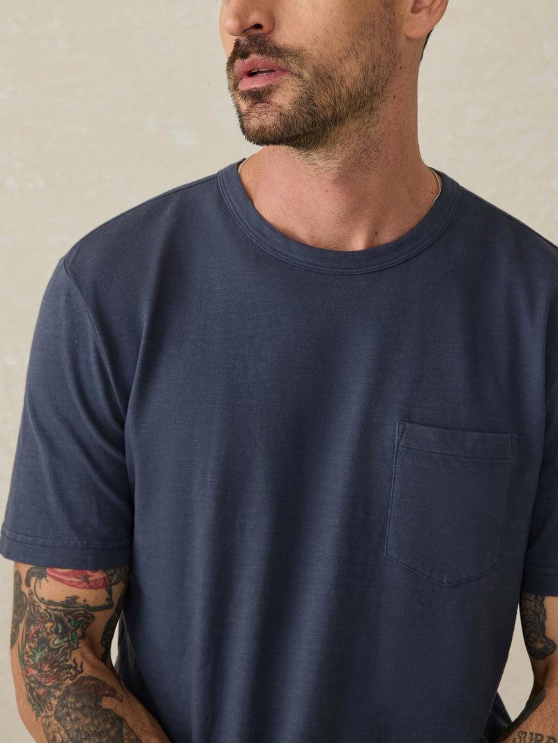 Sunwashed Pocket Tee - Dune Navy Product Image