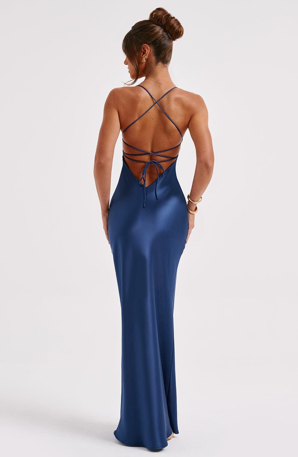 Malika Maxi Dress - Navy Product Image
