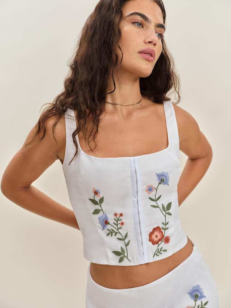 Juliet Linen Top Product Image